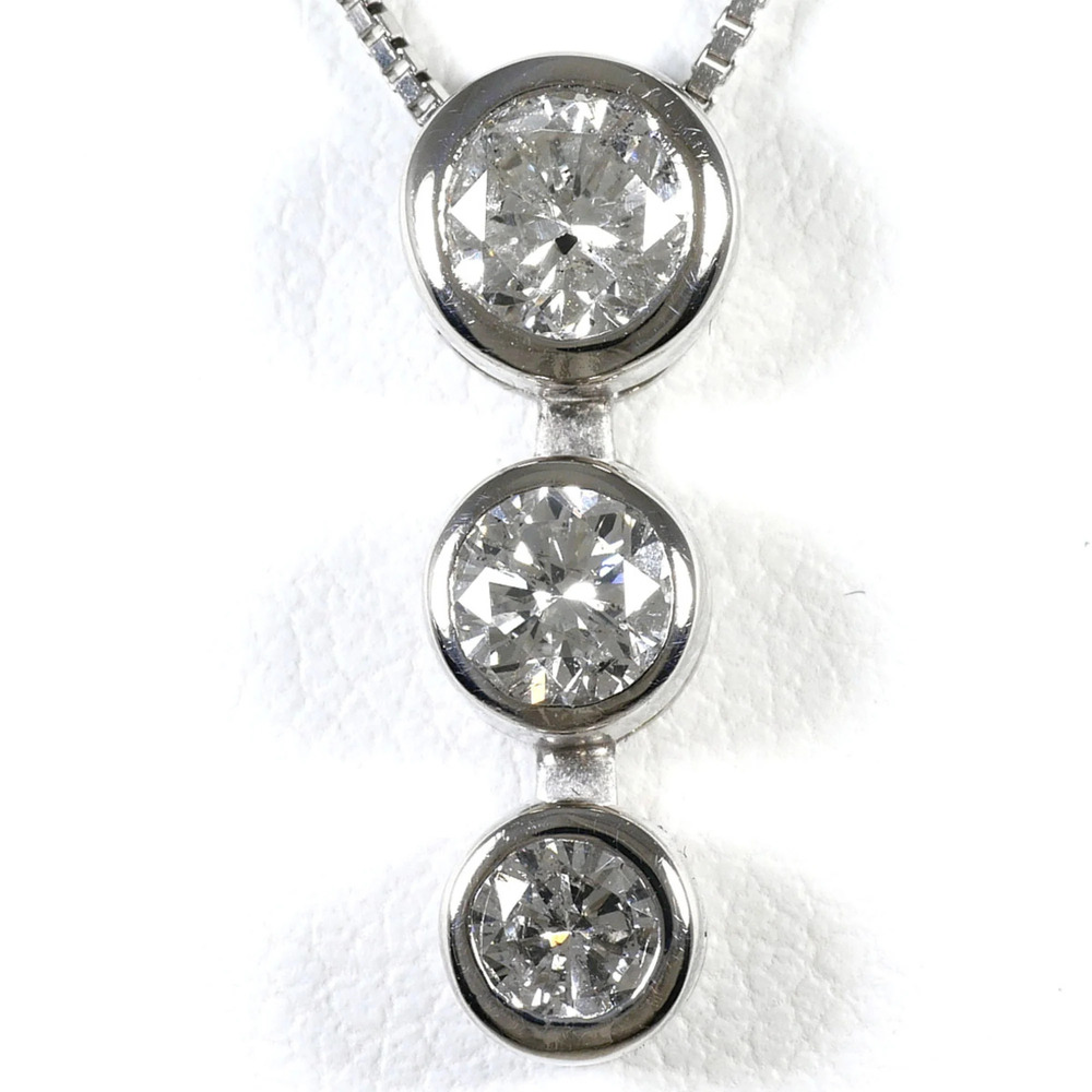 VINTAGE Silver Diamond Necklace